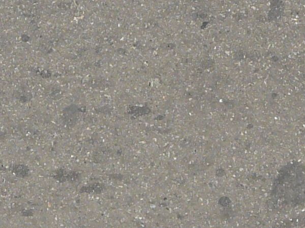 Asphalt texture, light grey in color, with dark stones of various sizes embedded within it. The surface is smooth and rough, with no cracks.
